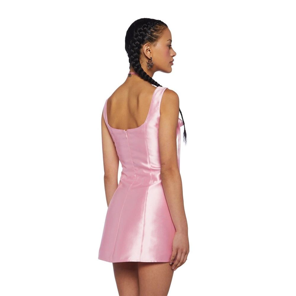Dolls Kill Current Mood Pixie Stardust Pink Mini Dress Babydoll Cosplay Sz XL - Picture 3 of 7
